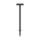 Eglo Spike Light Dreoli Solar Black 8W 1030lm - 830 Warm White | IP65 - Motion Sensor